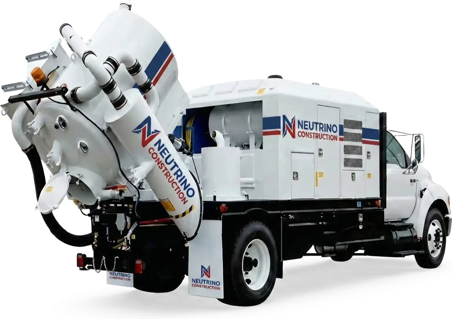 Vacuum excavation exposing utilities in a constrained urban work zone